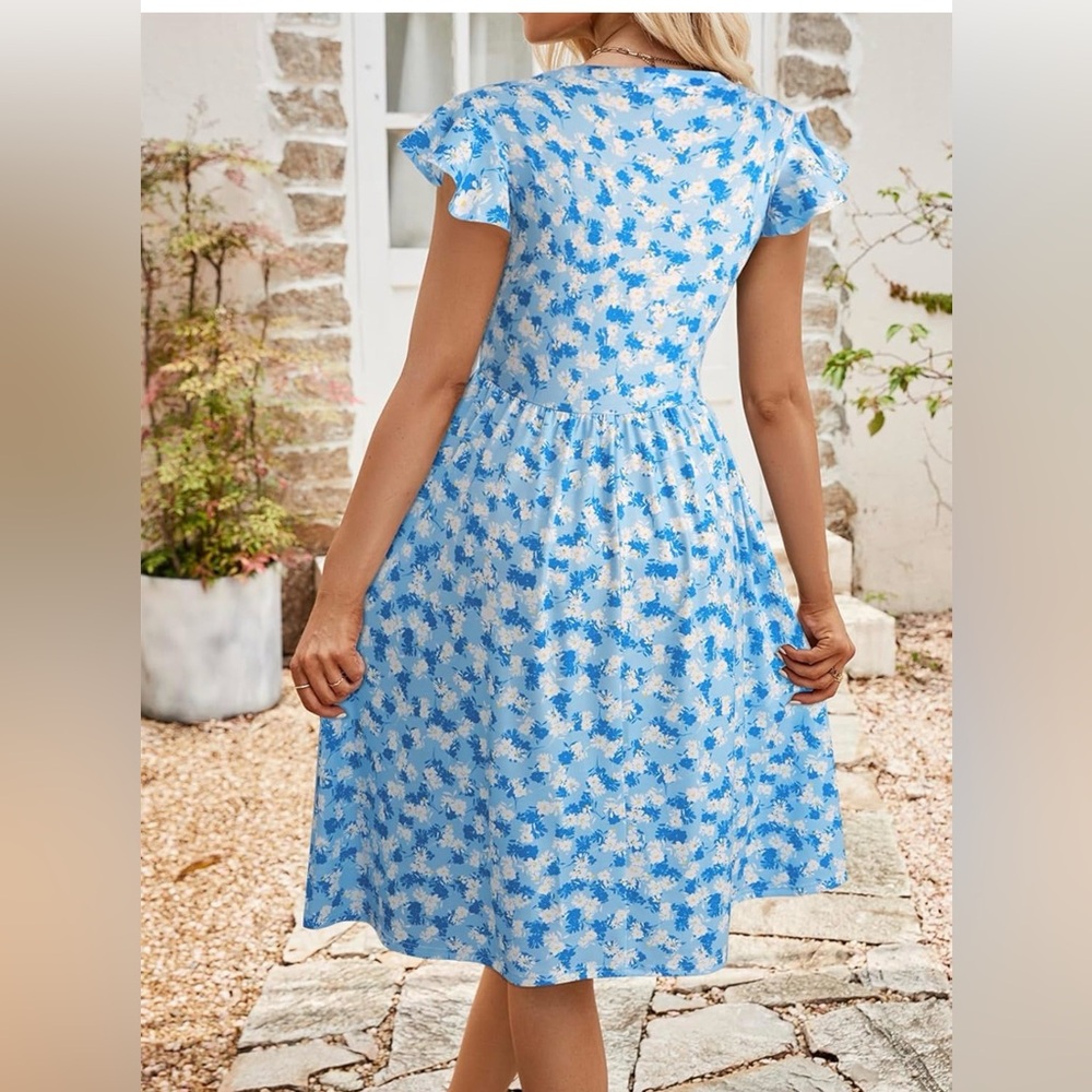38 Elegant short Sleeve Dress - Picture 3 of 5